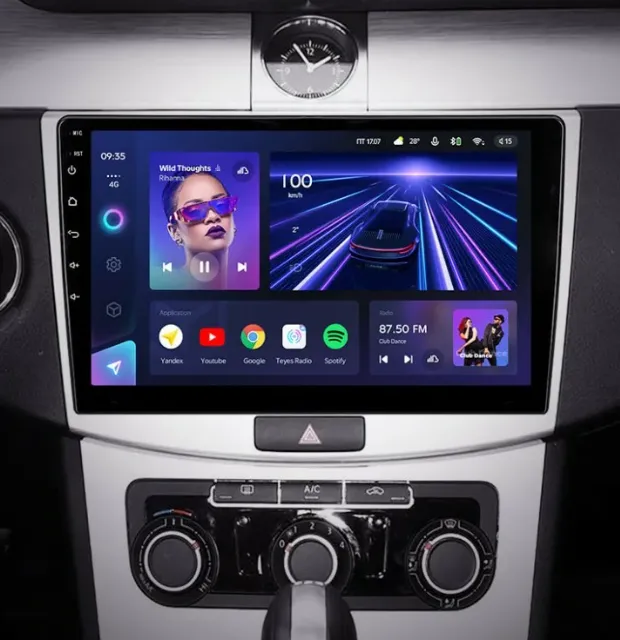 ШГУ Teyes CC3 2K 6/128 GB Volkswagen Passat 7 B6 B7 2010-2015, 10.2" + RGB подсветка - фото