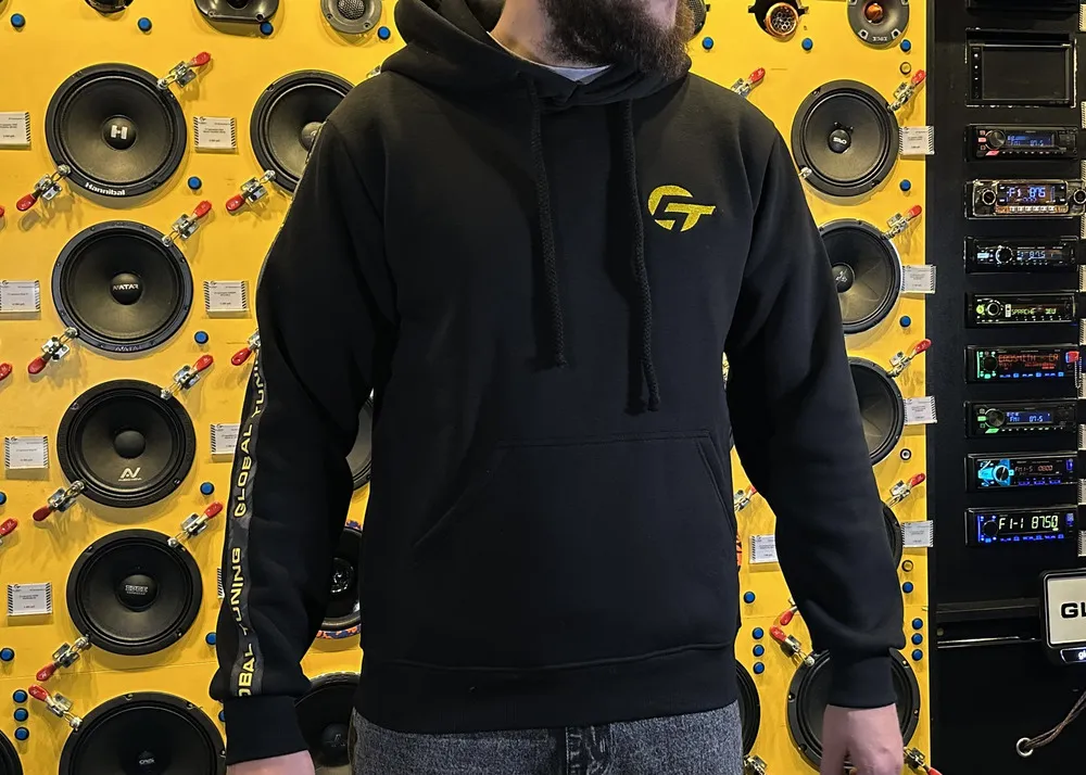 Худи Global Tuning XXXL с желтыми лампасами - фото