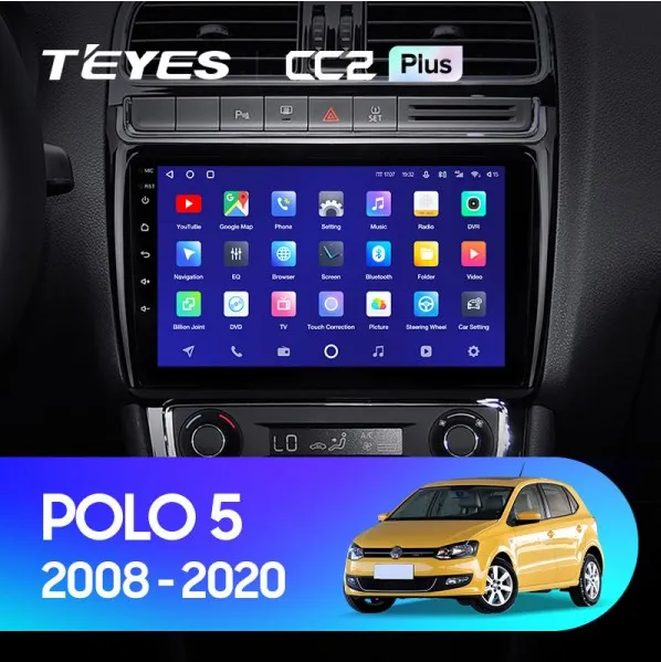 ШГУ Teyes CC2 Plus 3/32 GB Volkswagen POLO 5 2008-2020 - фото