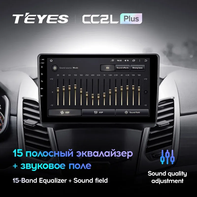 Комплект магнитолы TEYES CC2 Plus 9.0" для SsangYong Korando III рестайлинг 2013-2018