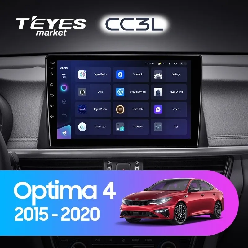 Комплект магнитолы TEYES CC3L 10.2" для Kia Optima