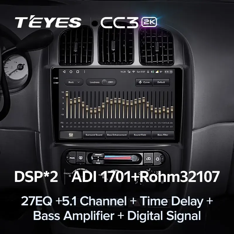 Комплект магнитолы TEYES CC3 2K 10.36" для Dodge Caravan IV 2000-2007