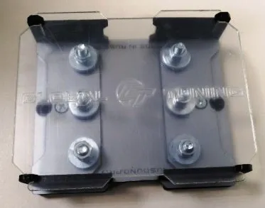 Держатель предохранителя Global Tuning ANL 3-канальный серебро - фото