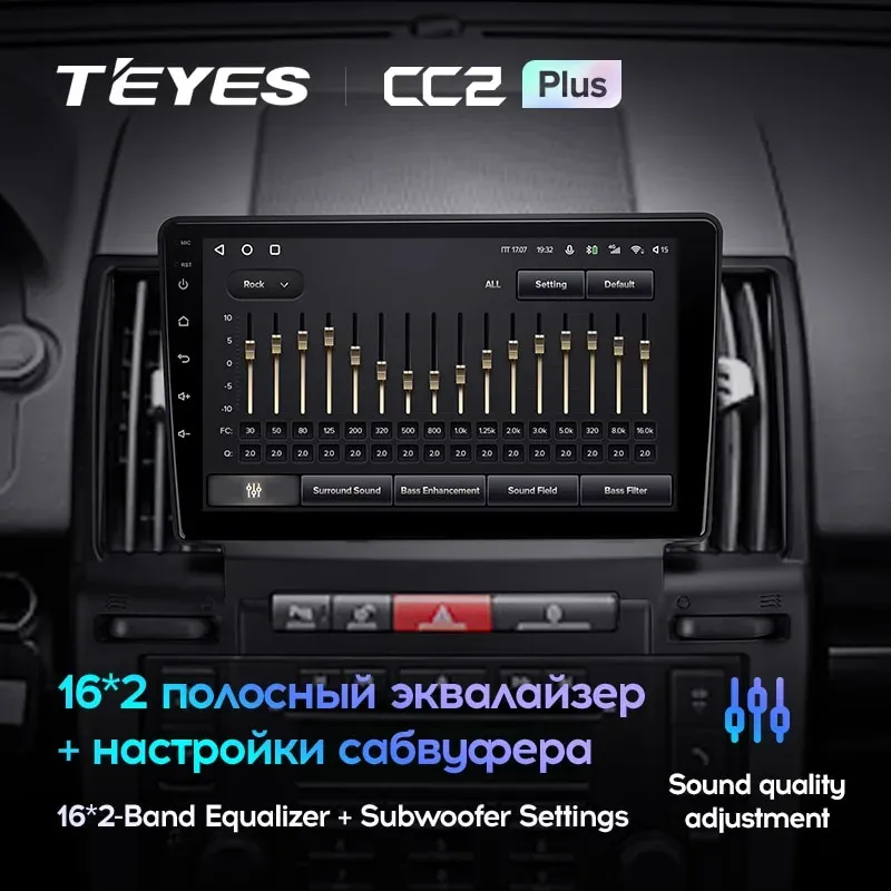 Комплект магнитолы TEYES CC2 Plus 9.0" для Land Rover Freelander II 2006-2012
