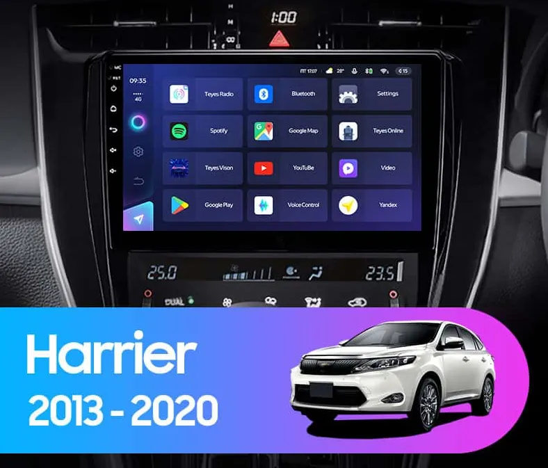 ШГУ Teyes CC3 2K 6/128GB Toyota Harrier XU60 2013-2020 10.36" - фото