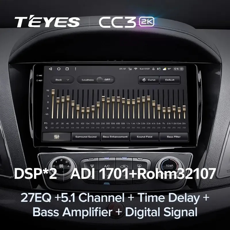 Комплект магнитолы TEYES CC3 2K 10.36" для JAC Refine 2013-2019