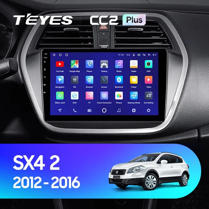 Комплект магнитолы TEYES CC2 Plus 9.0" для Suzuki SX4 II 2013-2016