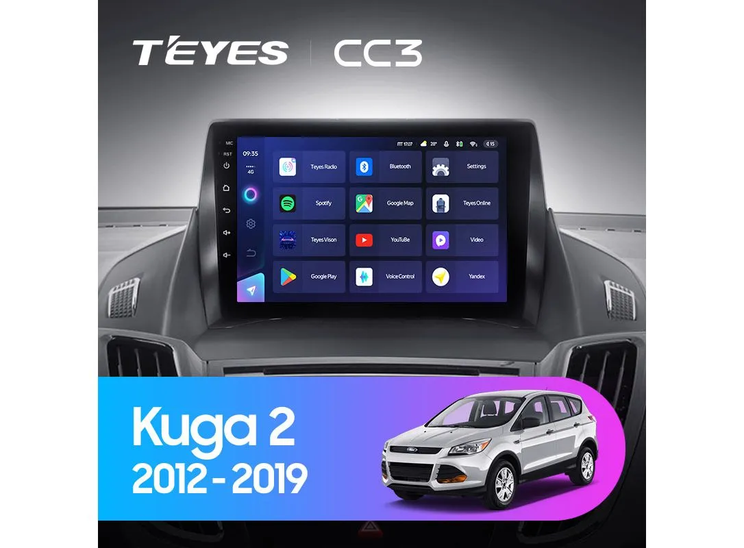 ШГУ Teyes CC3 3/32 GB Ford Kuga 2 Escape 3 2012-2019 - фото