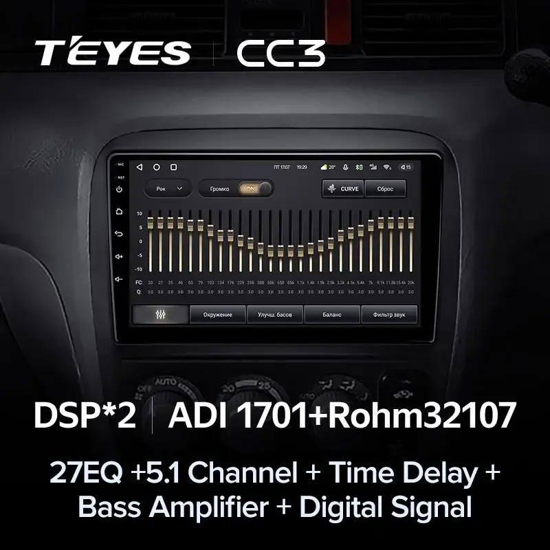 Комплект магнитолы TEYES CC3L 9.0" для Honda CR-V