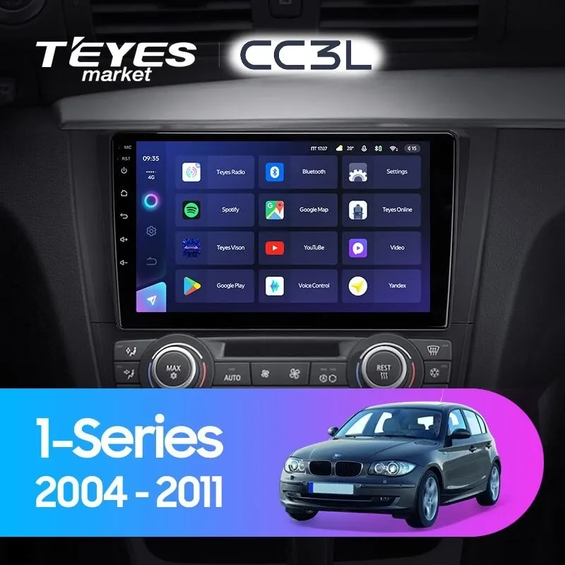 Комплект магнитолы TEYES CC3L 9.0" для BMW 1 серия