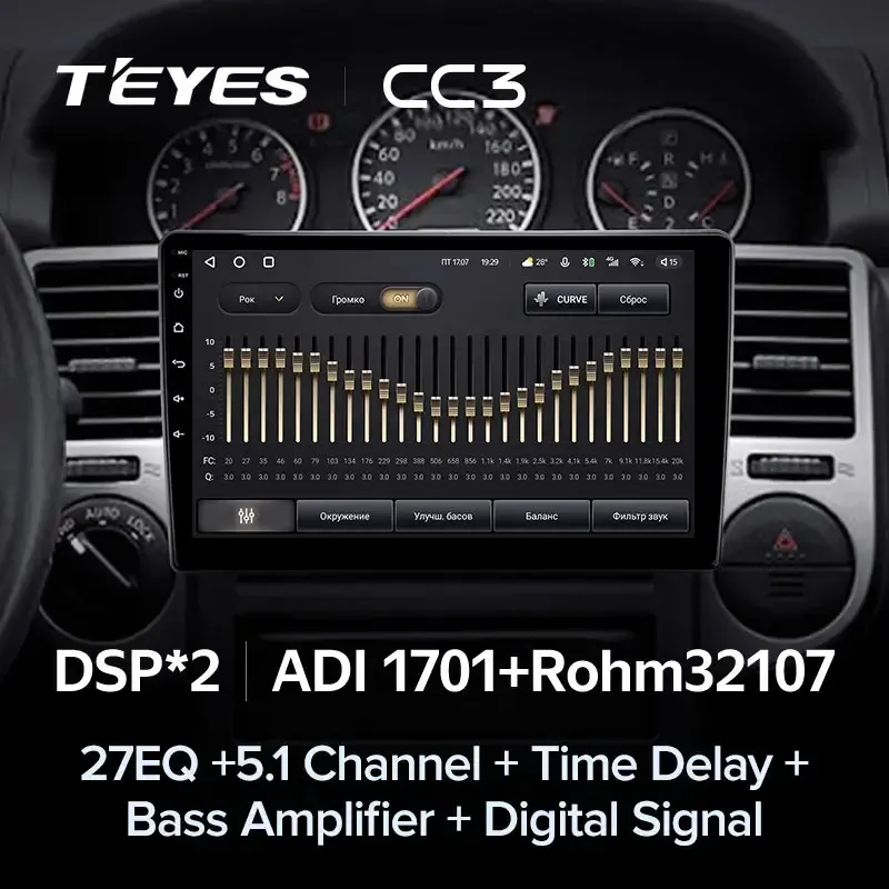 Комплект магнитолы TEYES CC3L 9.0" для Nissan X-Trail