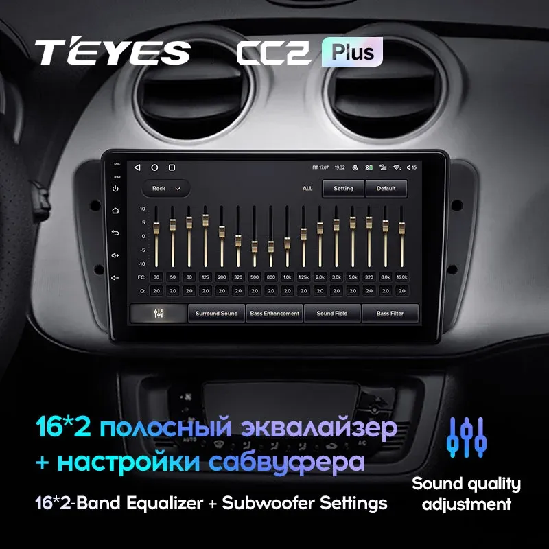 Комплект магнитолы TEYES CC2 Plus 9.0" для SEAT Ibiza IV 2008-2015