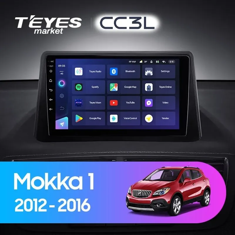 Комплект магнитолы TEYES CC3L 9.0" для Opel Mokka