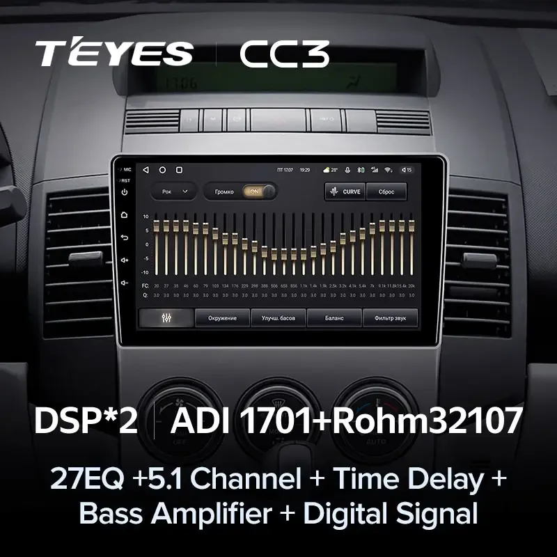 Комплект магнитолы TEYES CC3L 9.0" для Mazda 5