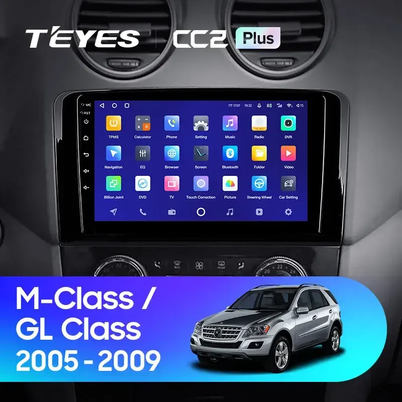 Комплект магнитолы TEYES CC2 Plus 9.0" для Mercedes-Benz GL-класс W164 2005-2008