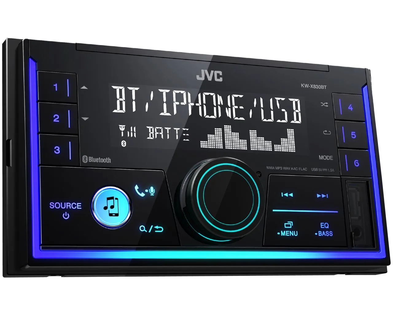 USB - ресивер JVC KW-X830BT 2DIN - фото