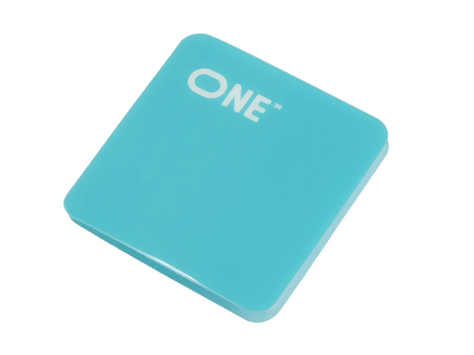 Антигравитационная наклейка ONE бирюзового цвета - фото