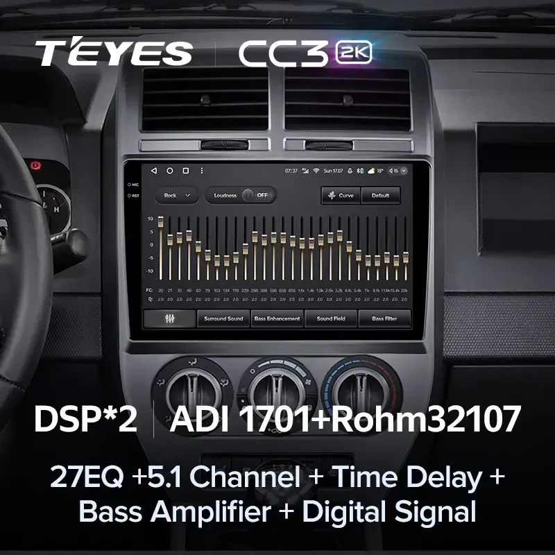 Комплект магнитолы TEYES CC3 2K 10.36" для Jeep Compass I рестайлинг 2010-2016