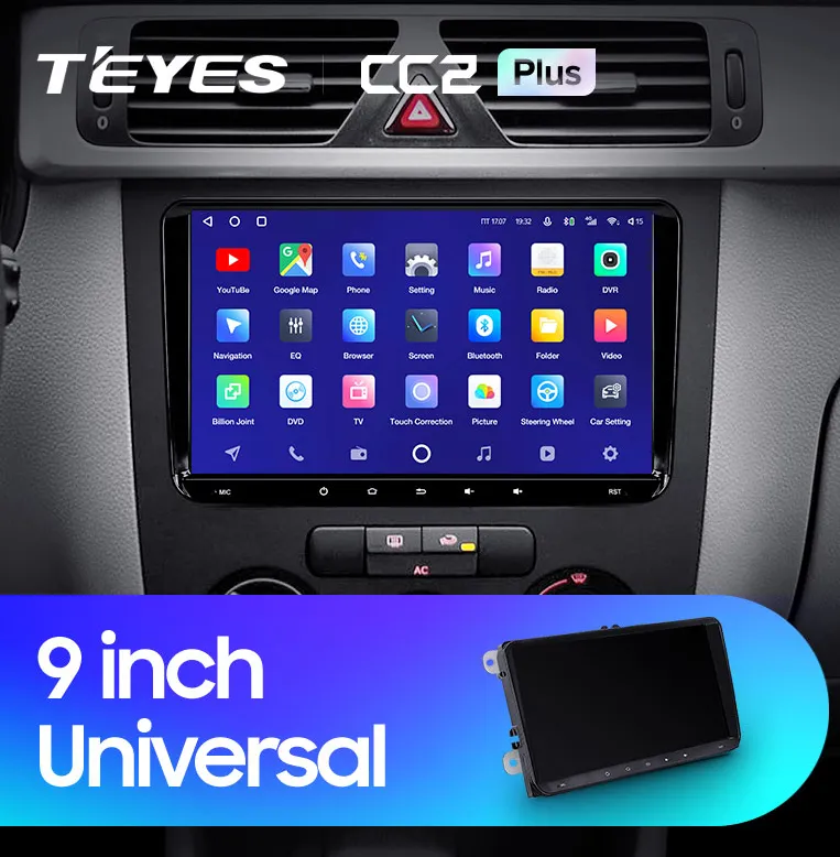 ШГУ Teyes CC2 Plus 4/64B GB Skoda Universal 9" - фото