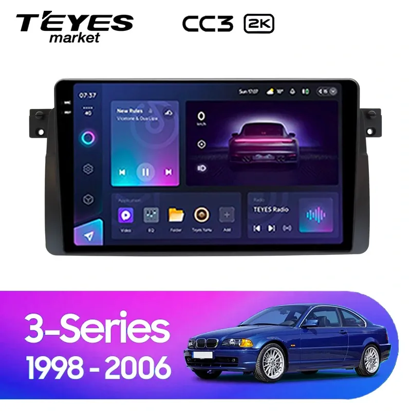 Комплект магнитолы TEYES CC3 2K 9.5" для BMW 3 серия