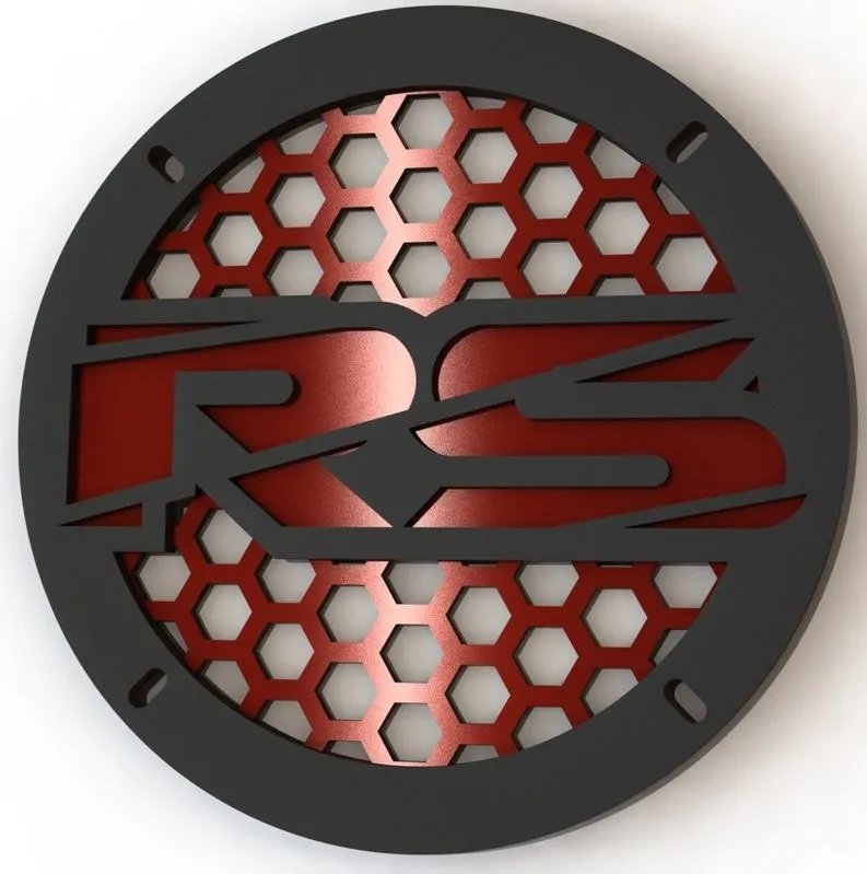 Защитная сетка (гриль) RS 10" Black/Red - фото Защитная сетка (гриль) RS 10" Black/Red - фото