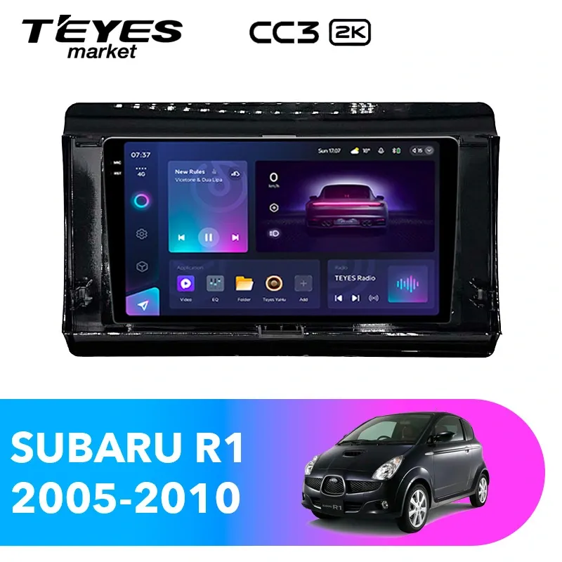 Комплект магнитолы TEYES CC3 2K 10.36" для Subaru R1 I 2005-2010