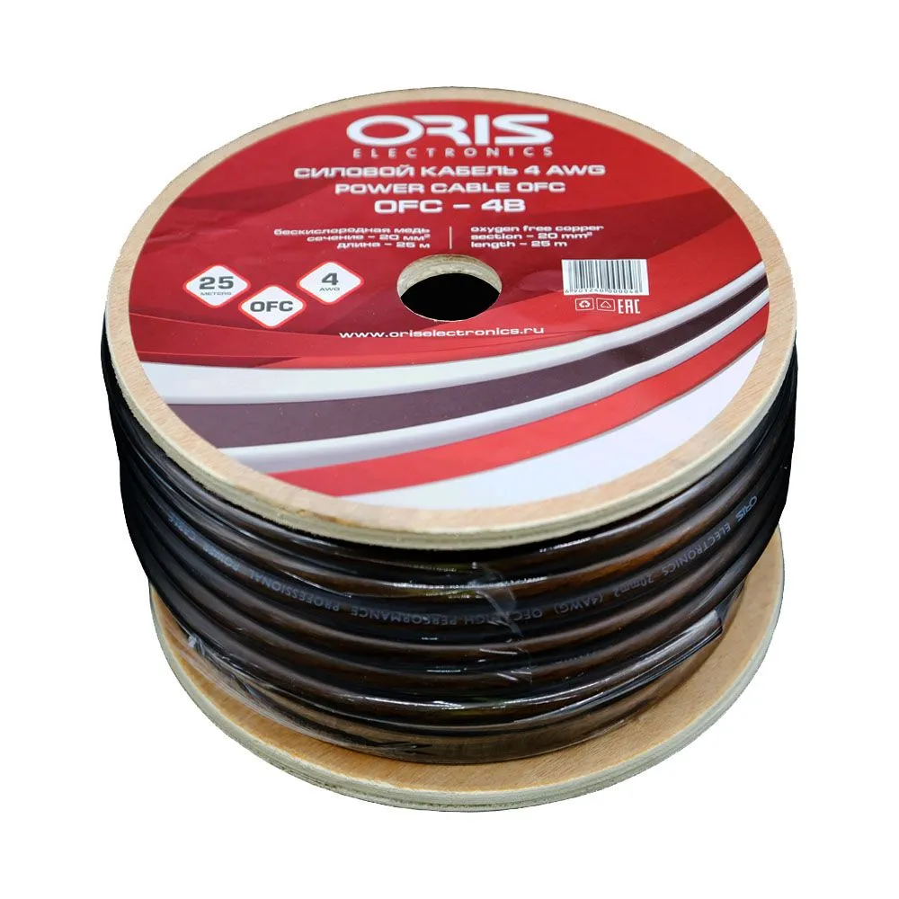 Силовой кабель Oris OFC-4B (1б-25м)(1м) - фото Силовой кабель Oris OFC-4B (1б-25м)(1м) - фото