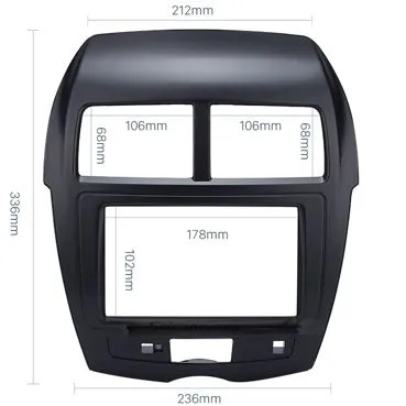 Рамка RMS-N16 Mitsubishi ASX 2din  - фото Рамка RMS-N16 Mitsubishi ASX 2din  - фото