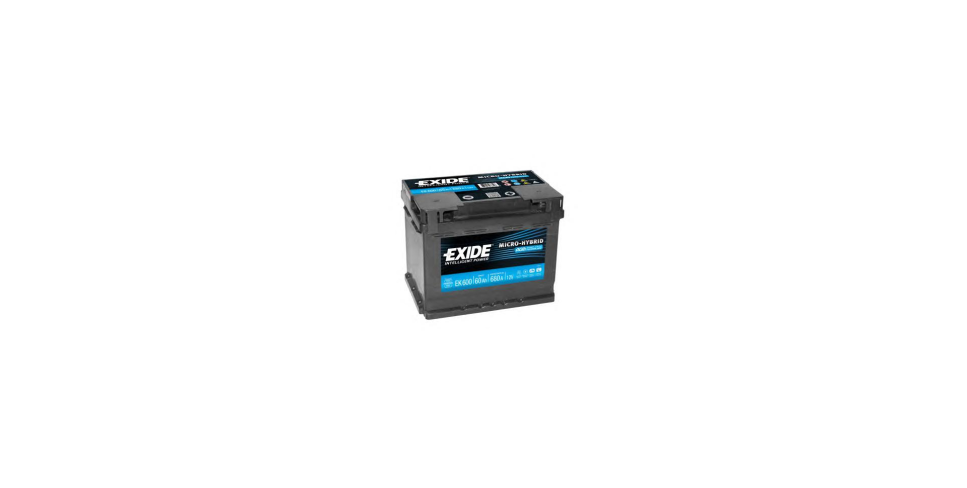 Аккумулятор EXIDE EK600 60Ah 680A - фото