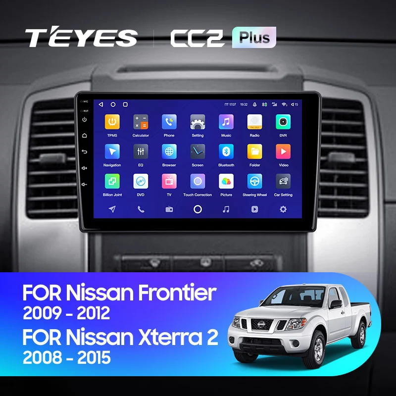 Комплект магнитолы TEYES CC2 Plus 9.0" для Nissan X-Terra N50 рестайлинг 2008-2015