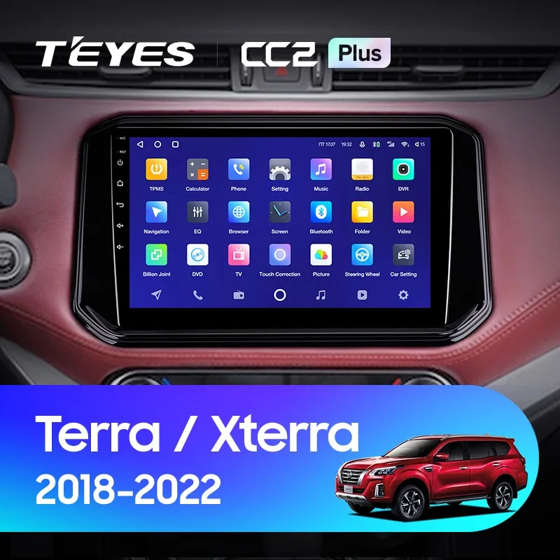 Комплект магнитолы TEYES CC2 Plus 10.2" для Nissan X-Terra III 2020-2023