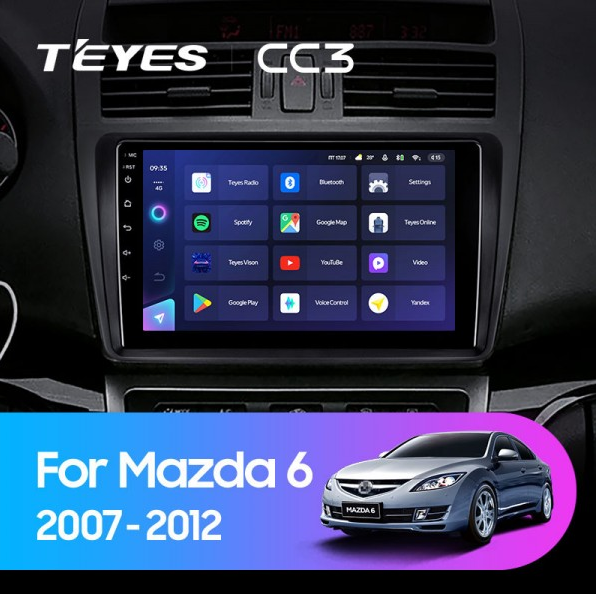 ШГУ Teyes CC3 3/32 GB Mazda 6 GH 2007-2012 - фото