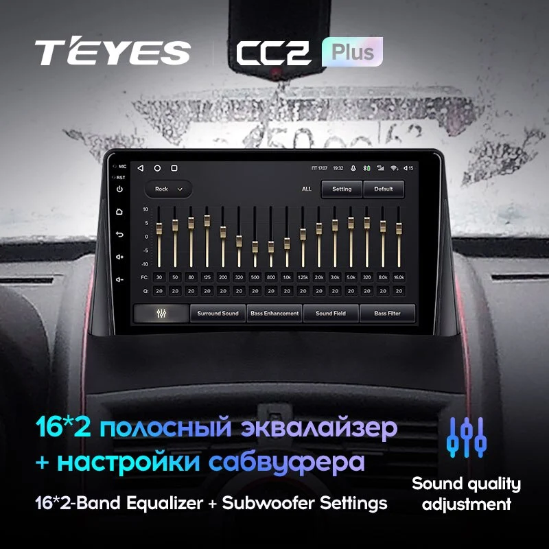 Комплект магнитолы TEYES CC2 Plus 9.0" для Renault Megane II 2002-2009