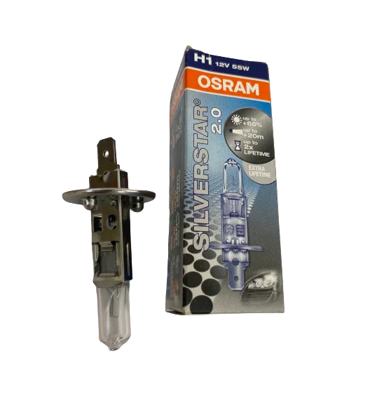 Лампа Osram H1 (55W 12V) SILVERSTAR 64150SV2-DUOBOX - фото