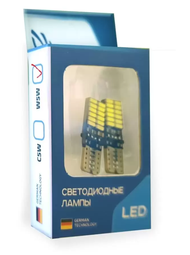 Лампа светодиодная J-POWER T10-4014-24SMD CANBUS (2шт) - фото