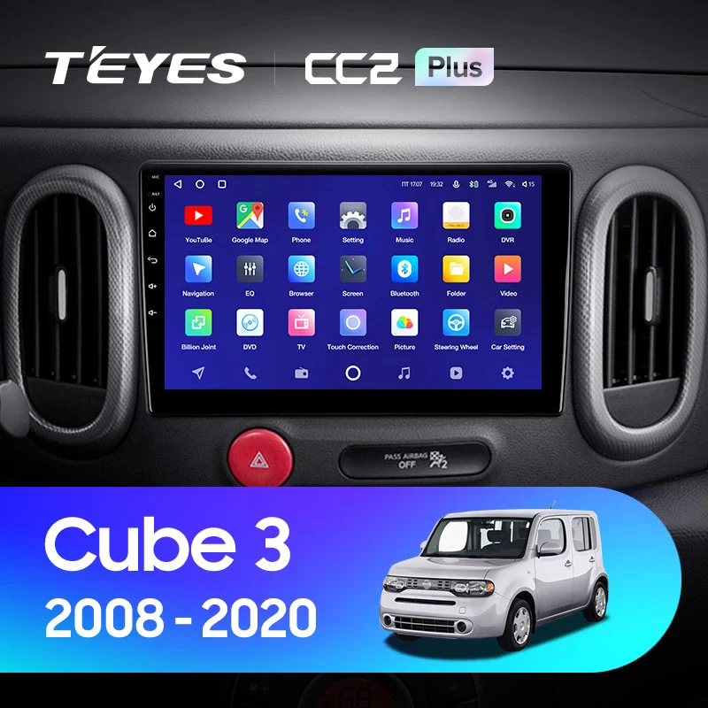 Комплект магнитолы TEYES CC2 Plus 10.2" для Nissan Cube III 2008-2023