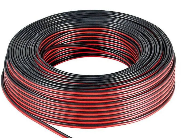 Монтажный кабель СМ 0,5 черн/красн 100м  (Titan B) 2х0,50 - фото