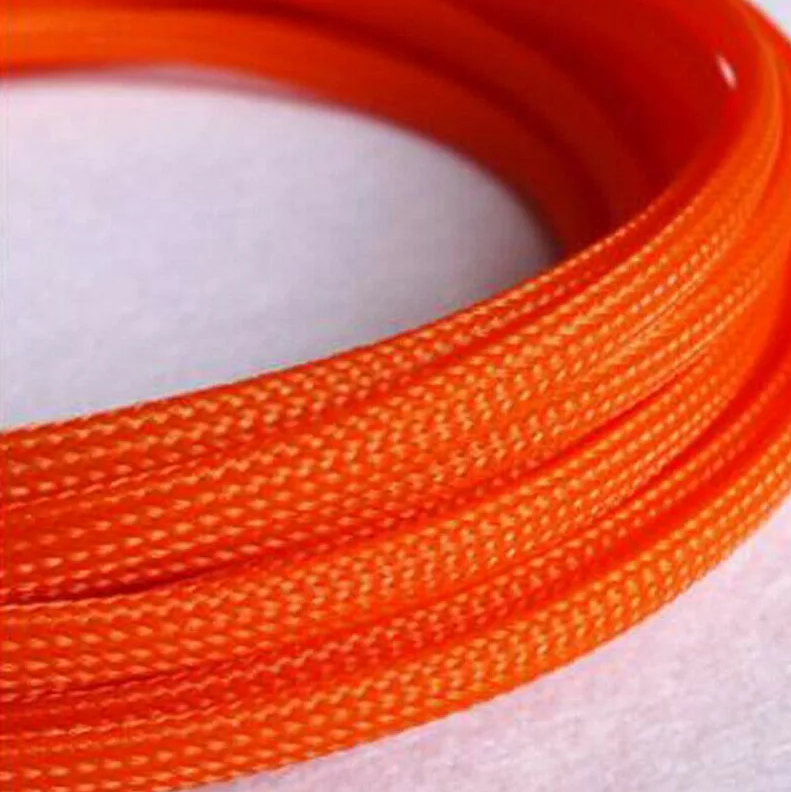 Защитная кабельная оплетка GA D12mm оранжевая (1б-50м) (1м) - фото