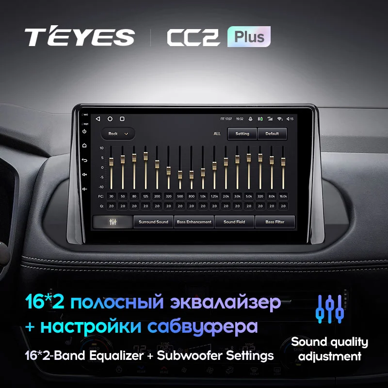 Комплект магнитолы TEYES CC2 Plus 10.2" для Nissan Rogue III 2020-2023