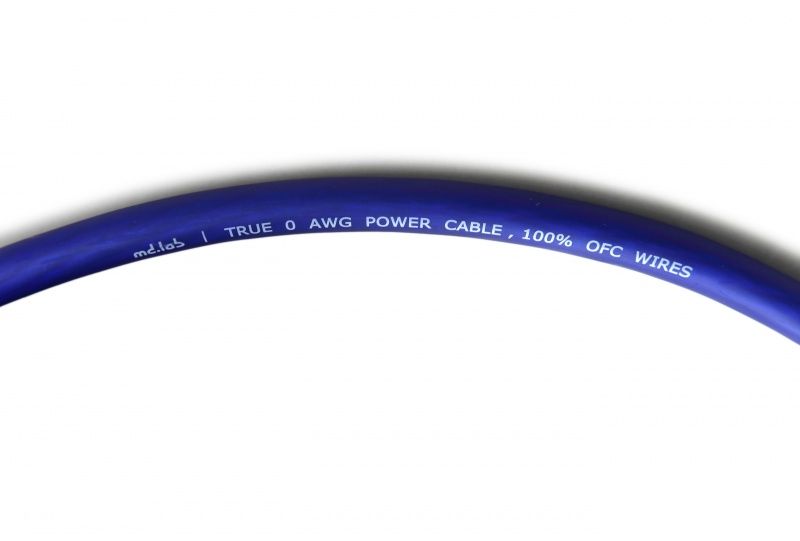 Силовой кабель MD.Lab MDC-PCC-0BL Blue (1б-20м)(1м) - фото