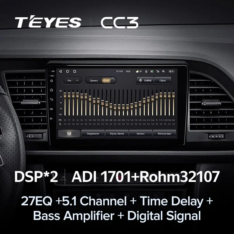 Комплект магнитолы TEYES CC3L 10.2" для Nissan 350Z