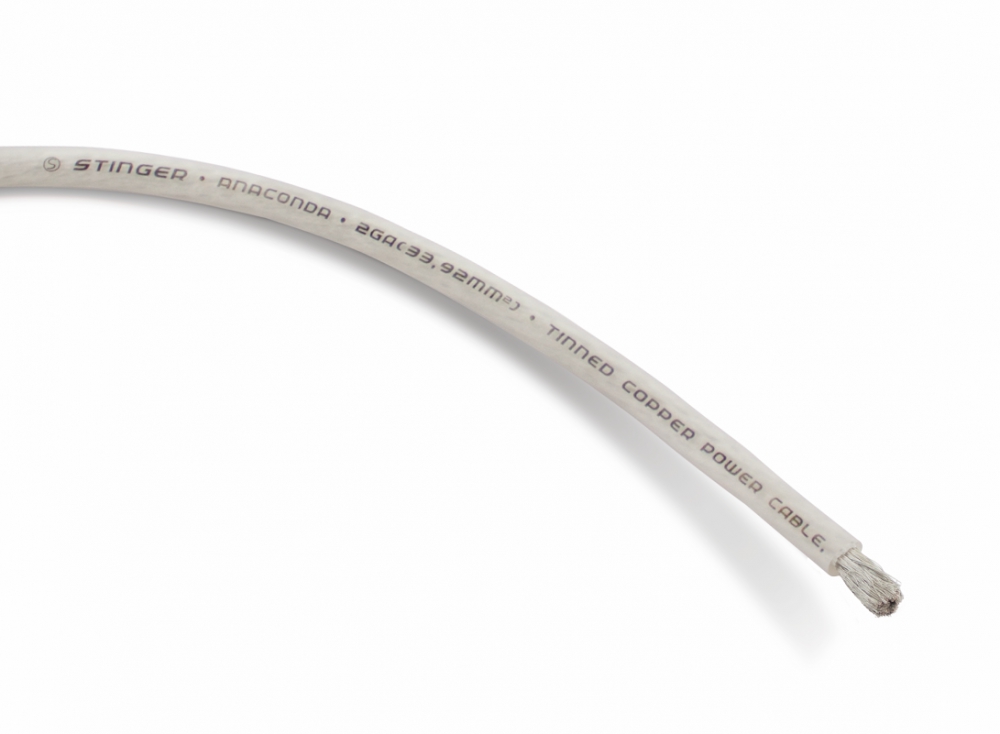 Силовой кабель Stinger Anaconda Clear 2Ga (1б-15м)(1м) - фото