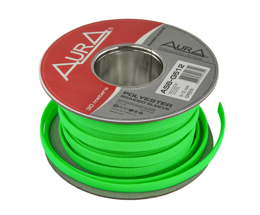 Защитная оплетка Aura ASB-G512 (1б-30м.) зеленая - фото