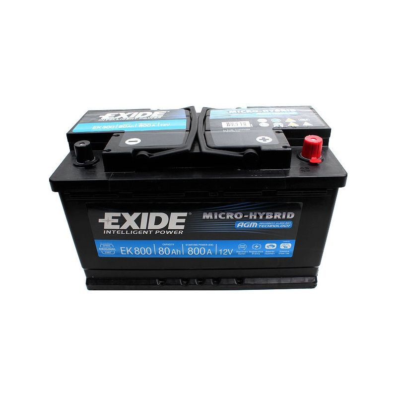 Аккумулятор EXIDE EK800 80Ah 800A - фото