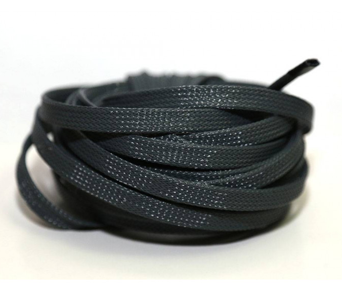Защитная кабельная оплетка GA D8mm черная (1б-50м) (1м) - фото