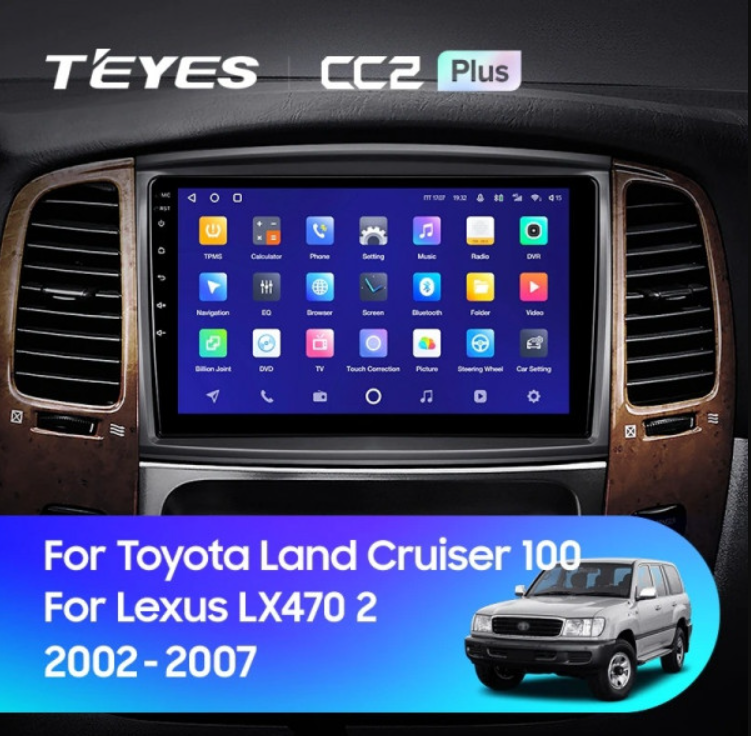 ШГУ Teyes CC2 Plus 3/32 GB Toyota Land Cruiser 100 2002-2007 - фото