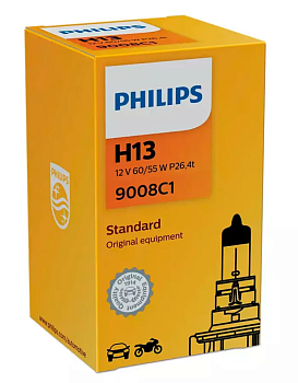 Лампа  Philips H13 12v-55w P26 4t